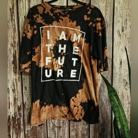 Reserved 4 ThisHermitCrab Fashion Nova Tie Dye Tee "I Am The Future" - Picture 4 of 5